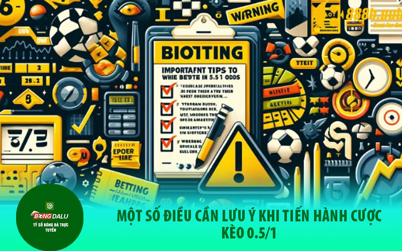 keo0.5 2 Một số điều cần lưu ý khi tiến hành cược kèo 0.5/1